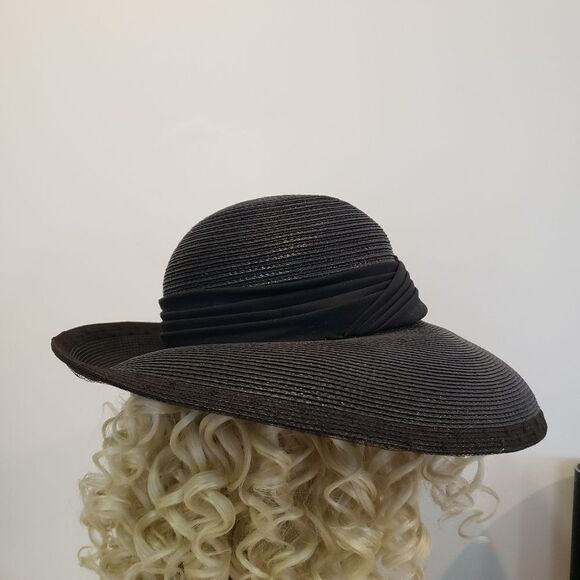 Paul Bensam Black Wide-Brimmed Hat main image 7